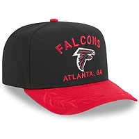 Men's New Era  Black/Red Atlanta Falcons 2025 NFL Draft A-Frame 9FIFTY Snapback Hat