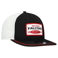 Men's New Era Black/White Atlanta Falcons Patch 19TWENTY Adjustable Hat