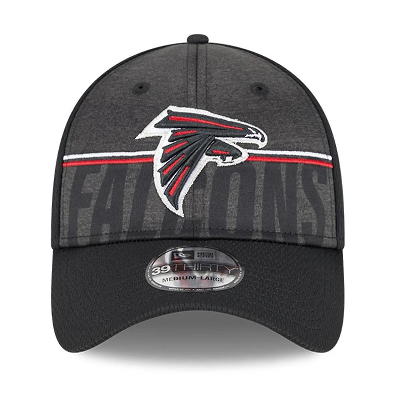 Men's New Era Black Atlanta Falcons 2023 NFL Training Camp 39THIRTY Flex Hat