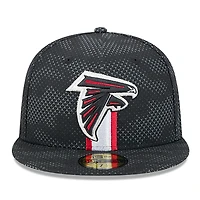 Men's New Era  Black Atlanta Falcons 2024 Sideline 59FIFTY Fitted Hat