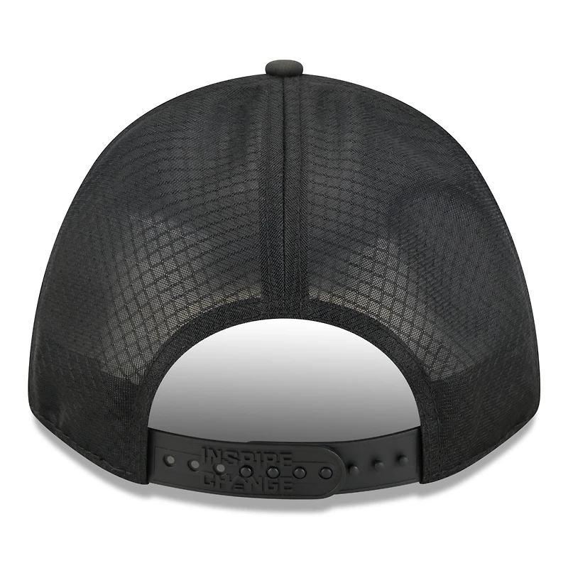 Casquette ajustable New Era Atlanta Falcons 2025 Inspire Change 9FORTY M-Crown noire pour homme