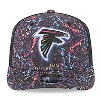 Casquette ajustable 9SEVENTY NFL Crucial Catch 2025 des Falcons d'Atlanta de New Era pour homme, noire