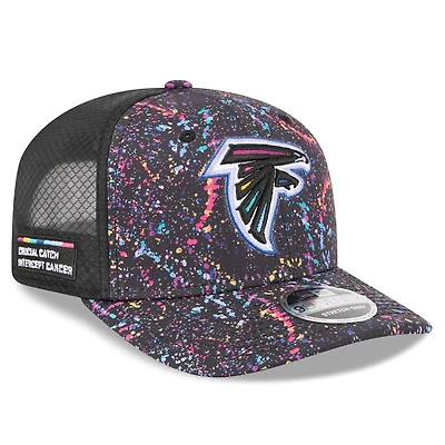 Men's New Era Black Atlanta Falcons 2025 NFL Crucial Catch 9SEVENTY Adjustable Hat