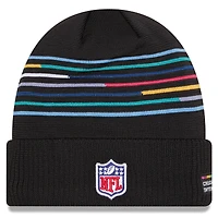 Men's New Era Black Atlanta Falcons 2025 NFL Crucial Catch Cuffed Knit Hat