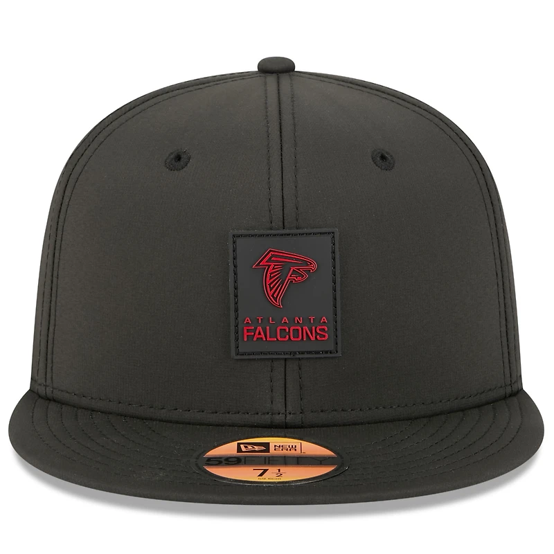 Men's New Era Black Atlanta Falcons 2025 Sideline  59FIFTY Fitted Hat
