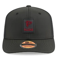 Casquette ajustable noire New Era 9SEVENTY Trucker des Falcons d'Atlanta 2025 pour homme