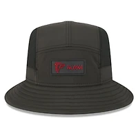 Men's New Era Black Atlanta Falcons 2025 Sideline  Bucket Hat