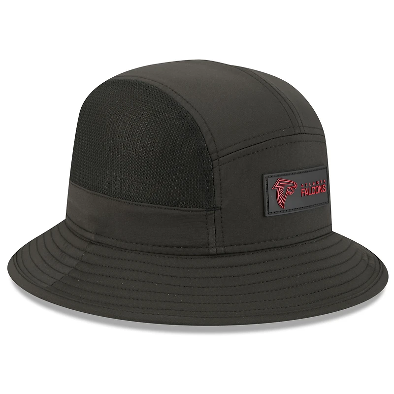 Bob noir New Era Atlanta Falcons 2025 Sideline pour homme