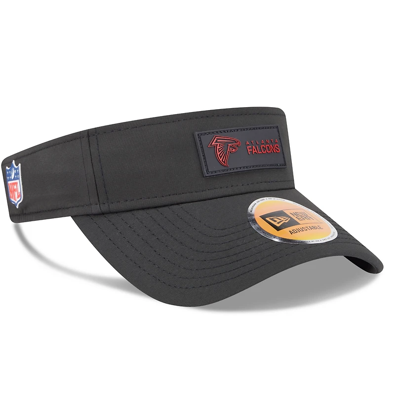 Men's New Era Black Atlanta Falcons 2025 Sideline  Visor