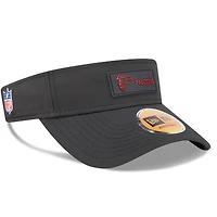 Men's New Era Black Atlanta Falcons 2025 Sideline  Visor