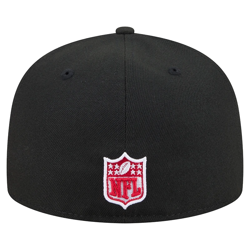 Men's New Era Black Atlanta Falcons 59FIFTY Fitted Hat