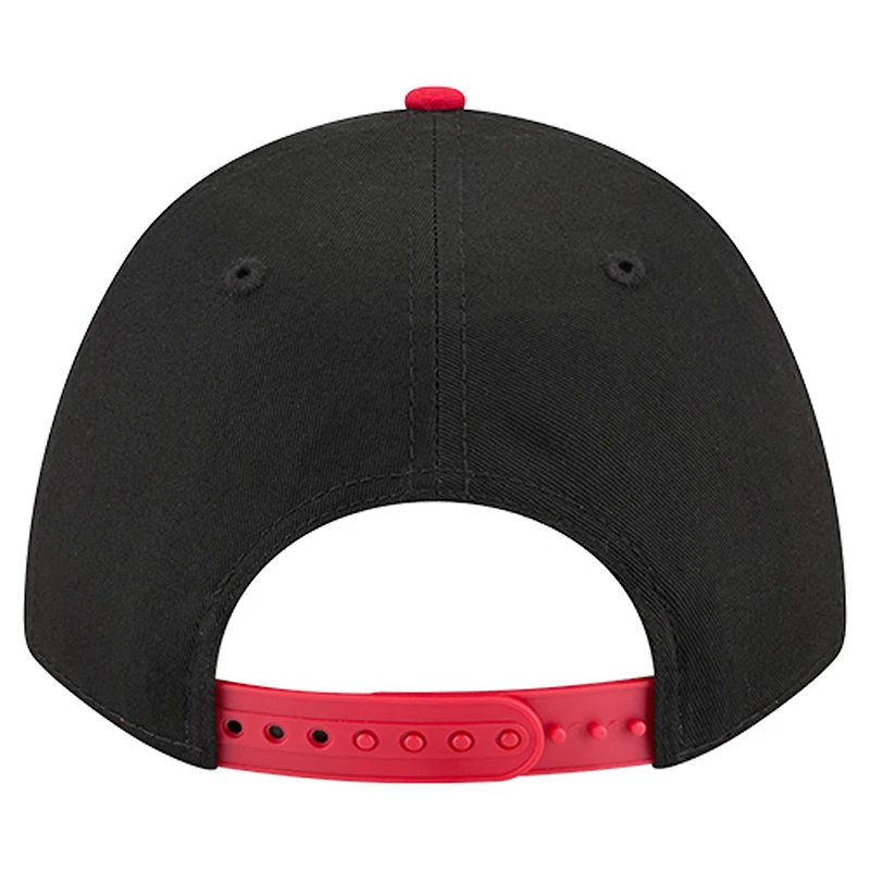 Casquette ajustable New Era noire Atlanta Falcons Arch 9FORTY A-Frame pour homme