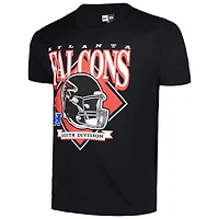 T-shirt noir avec casque Big & Tall des Atlanta Falcons New Era pour hommes