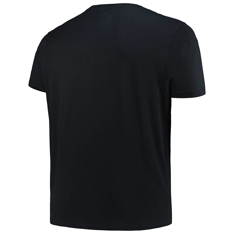 T-shirt noir avec casque Big & Tall des Atlanta Falcons New Era pour hommes
