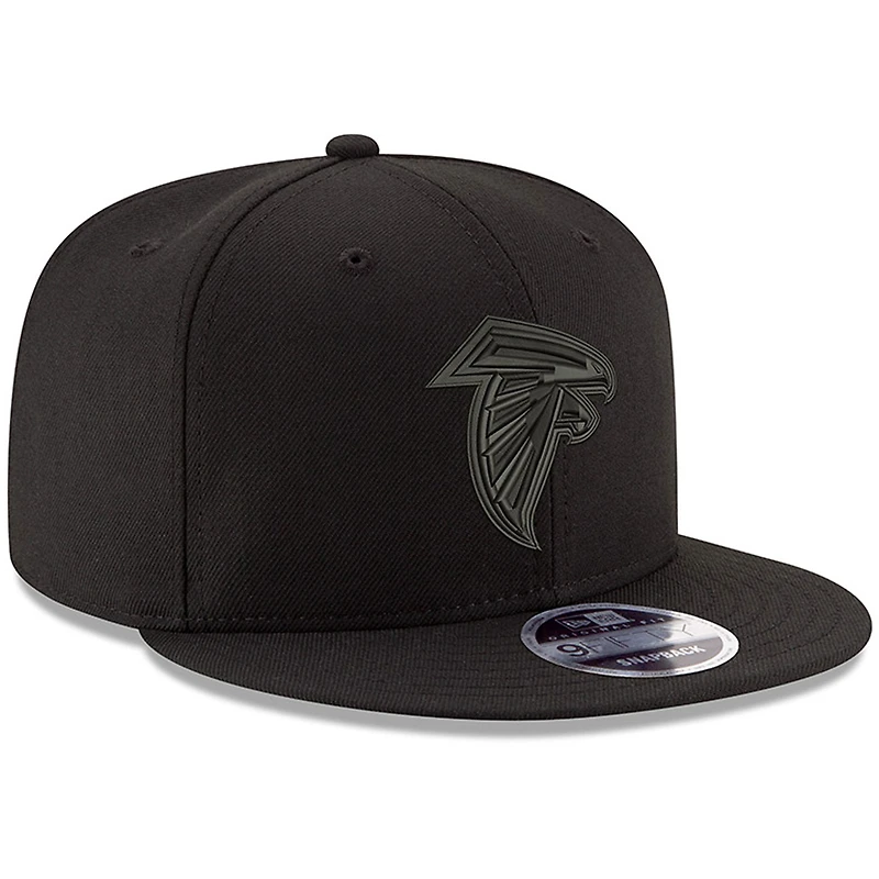 Casquette ajustable 9FIFTY pour homme des Atlanta Falcons de New Era, noir sur noir