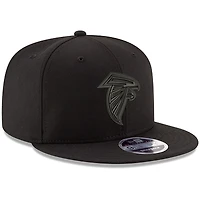 Casquette ajustable 9FIFTY pour homme des Atlanta Falcons de New Era, noir sur noir