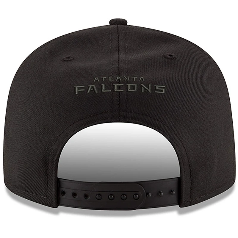 Casquette ajustable 9FIFTY pour homme des Atlanta Falcons de New Era, noir sur noir