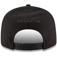 Casquette ajustable 9FIFTY pour homme des Atlanta Falcons de New Era, noir sur noir