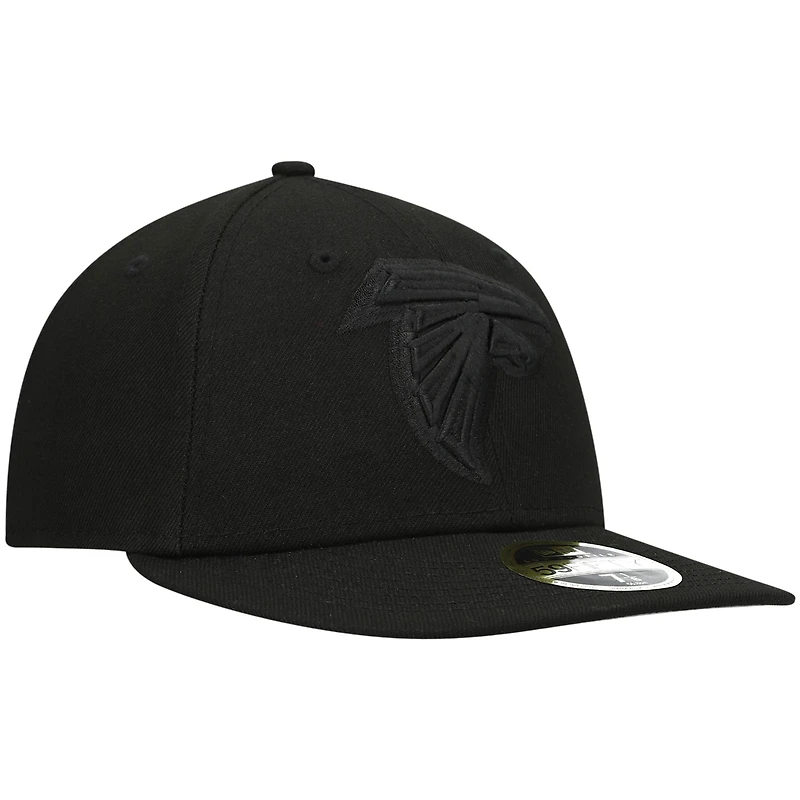 Men's New Era Black Atlanta Falcons on Low Profile 59FIFTY II Fitted Hat