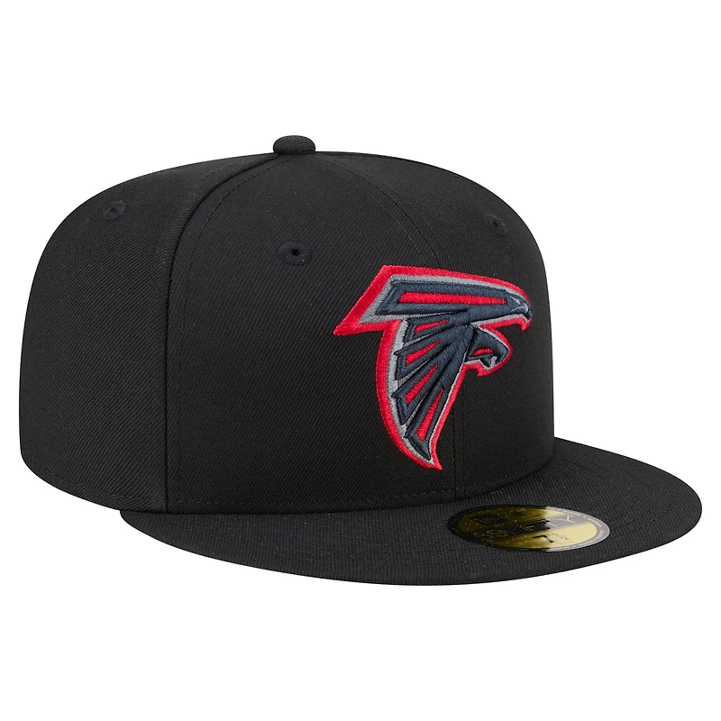 Men's New Era Black Atlanta Falcons Color Pop 59FIFTY Fitted Hat