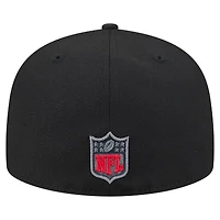 Men's New Era  Black Atlanta Falcons Color Pop 59FIFTY Fitted Hat