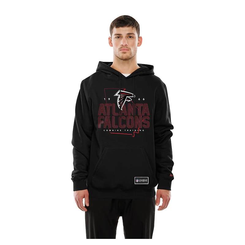 Men's New Era Black Atlanta Falcons Combine Authentic Local State Hoodie