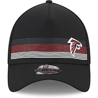Men's New Era Black Atlanta Falcons Flawless Stripe 39THIRTY Flex Hat