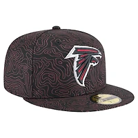 Casquette ajustée Geo 59FIFTY Atlanta Falcons noire New Era pour homme