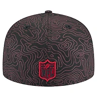 Men's New Era Black Atlanta Falcons Geo 59FIFTY Fitted Hat