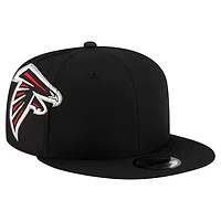 Men's New Era Black Atlanta Falcons  Helmet 9FIFTY Snapback Hat