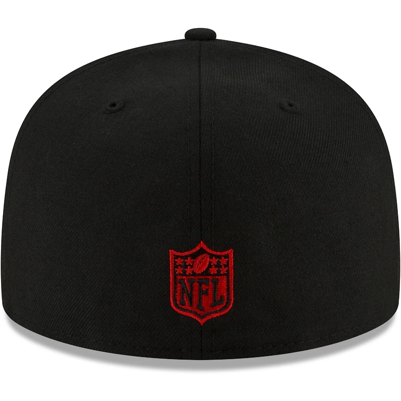 Men's New Era Black Atlanta Falcons Just Don 59FIFTY Fitted Hat
