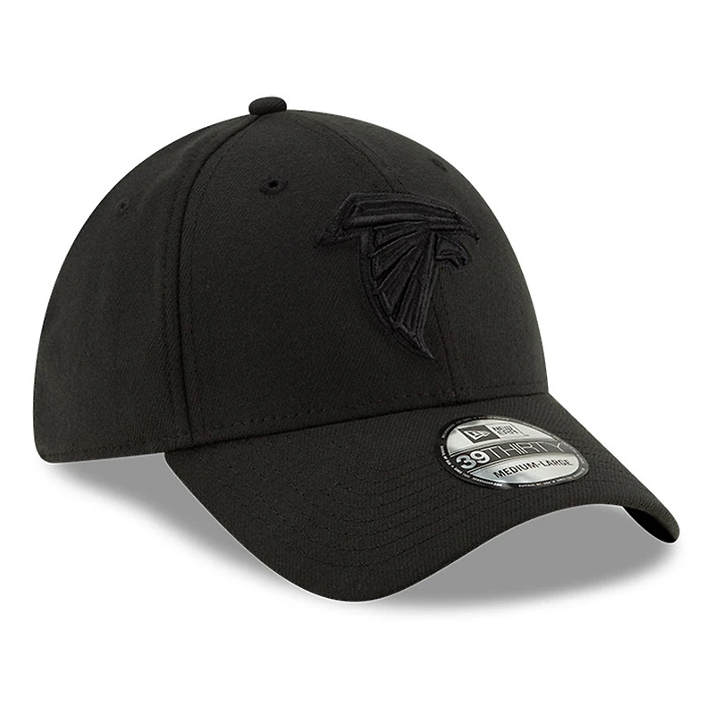 Men's New Era Black Atlanta Falcons Logo 39THIRTY Flex Hat