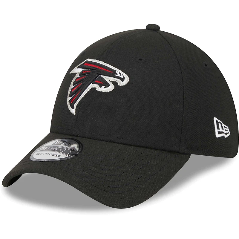 Casquette Flex 39THIRTY Main des Atlanta Falcons New Era pour homme, noire