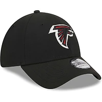 Men's New Era Black Atlanta Falcons  Main 39THIRTY Flex Hat
