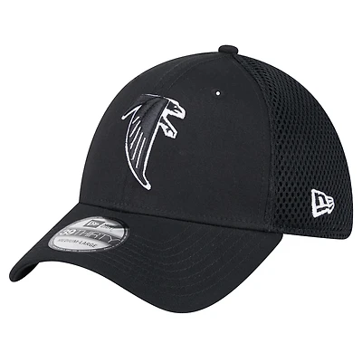 Casquette Main Neo 39THIRTY Flex Atlanta Falcons de New Era pour homme, noire