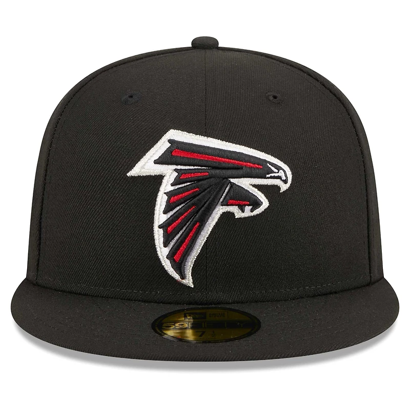 Men's New Era Black Atlanta Falcons  Main Patch 59FIFTY Fitted Hat