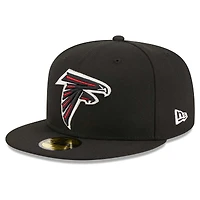 Men's New Era Black Atlanta Falcons  Main Patch 59FIFTY Fitted Hat