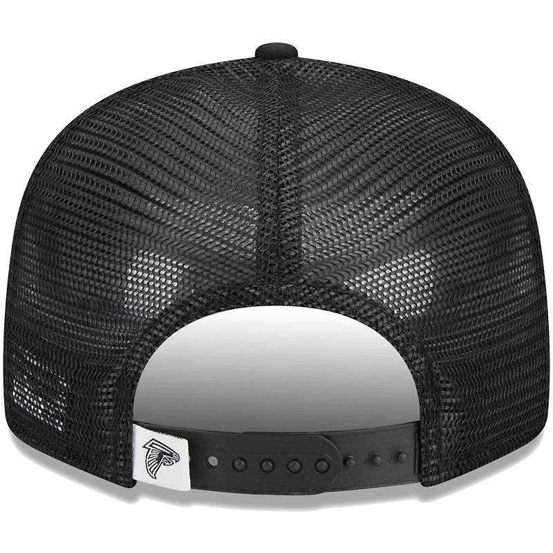 Casquette Snapback 9FIFTY Main Trucker des Atlanta Falcons New Era noire pour homme