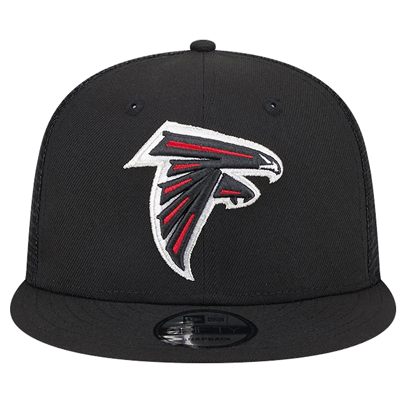 Men's New Era Black Atlanta Falcons Main Trucker 9FIFTY Snapback Hat