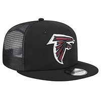 Men's New Era Black Atlanta Falcons Main Trucker 9FIFTY Snapback Hat