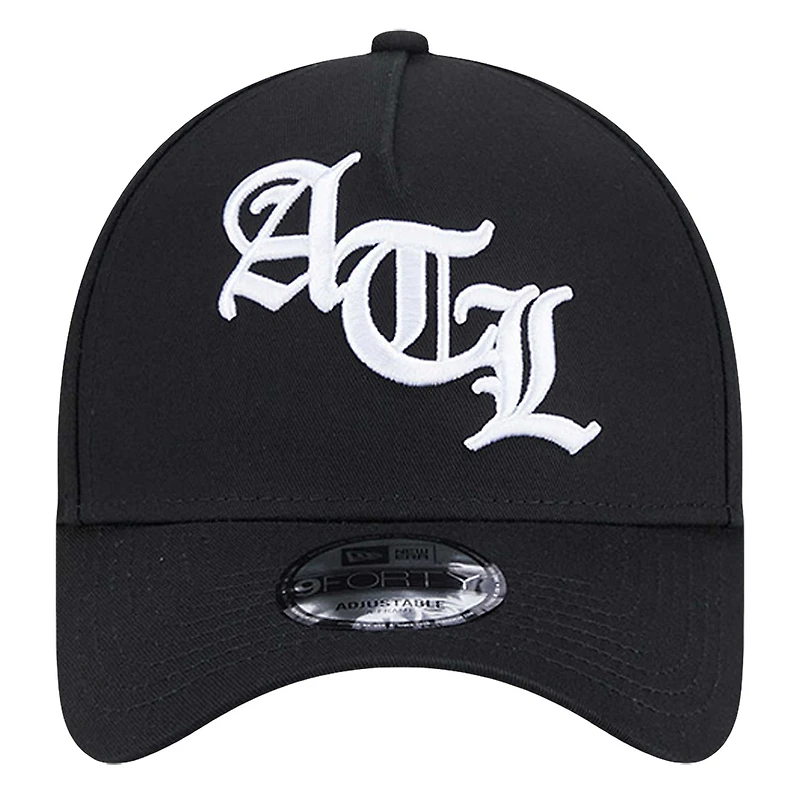 Men's New Era Black Atlanta Falcons Mystic 9FORTY A-Frame Adjustable Hat