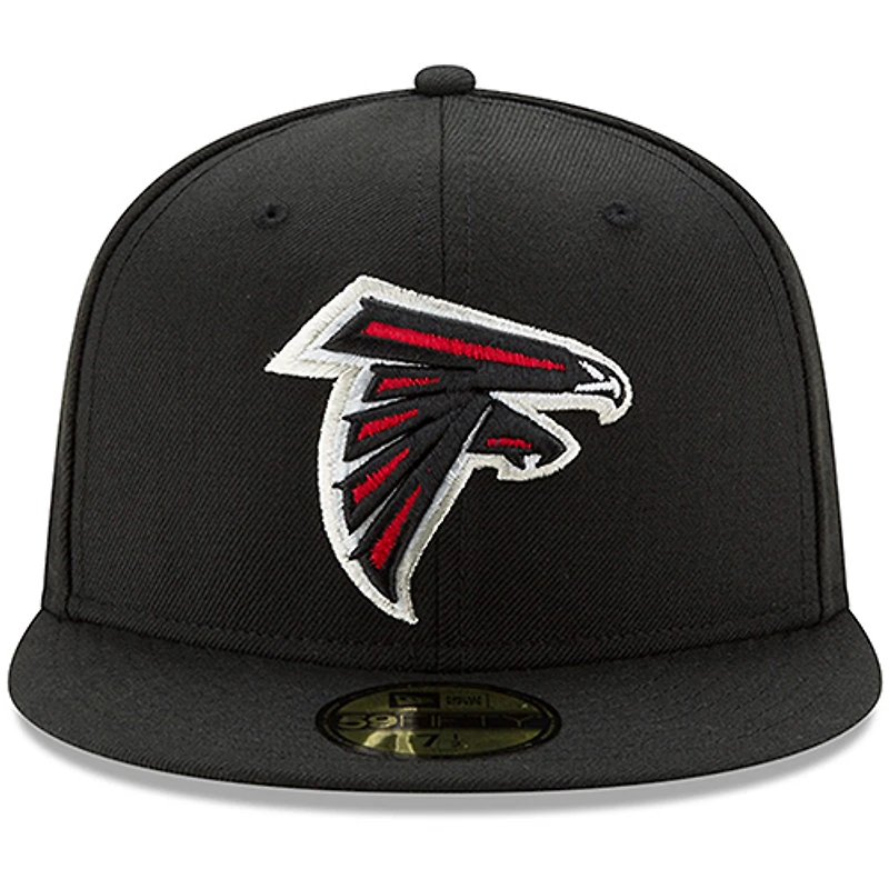 Men's New Era Black Atlanta Falcons Omaha 59FIFTY Fitted Hat