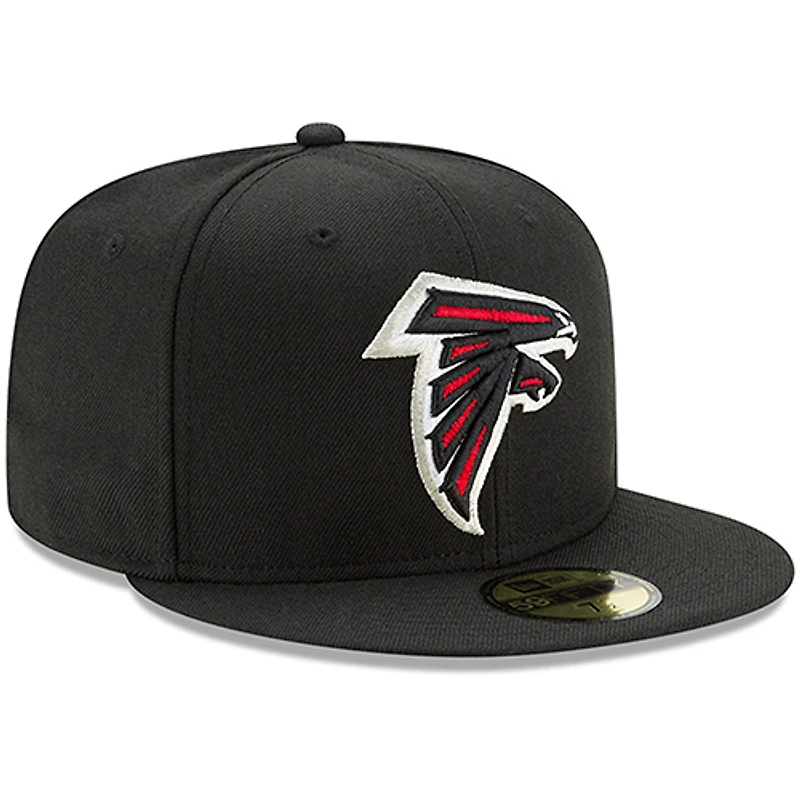 Men's New Era Black Atlanta Falcons Omaha 59FIFTY Fitted Hat