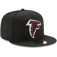 Men's New Era Black Atlanta Falcons Omaha 59FIFTY Fitted Hat