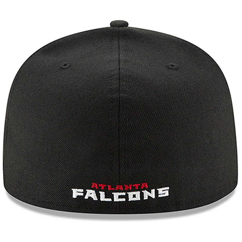 Men's New Era Black Atlanta Falcons Omaha 59FIFTY Fitted Hat
