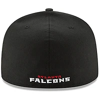 Men's New Era Black Atlanta Falcons Omaha 59FIFTY Fitted Hat