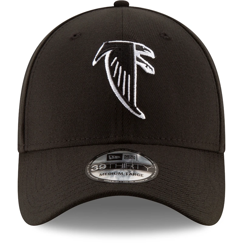 Men's New Era Black Atlanta Falcons Team Classic Throwback 39THIRTY Flex Hat