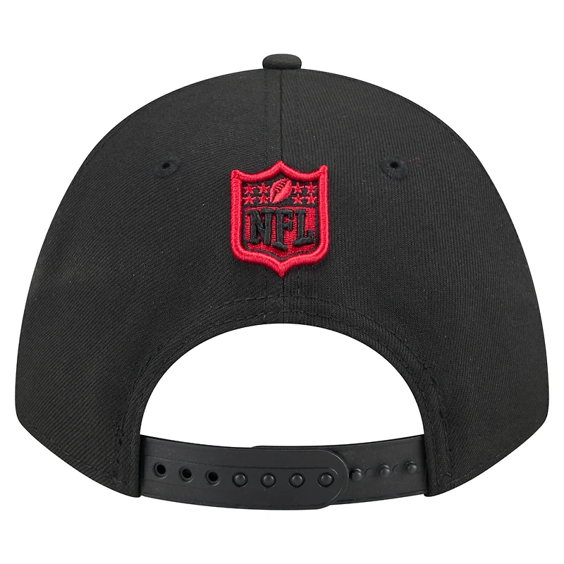 Casquette ajustable 9FORTY M-Crown noire New Era pour homme, collection Team Falcons des Atlanta
