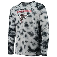 Men's New Era Black Atlanta Falcons Tie-Dye Long Sleeve T-Shirt