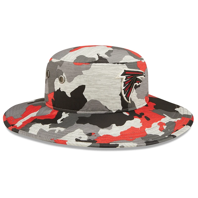 Men's New Era Camo Atlanta Falcons 2022 NFL Training Camp - Official Panama Bucket Hat